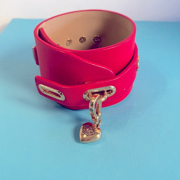 Juicy Couture Fuchsia Leather Cuff - Picture 2 of 2